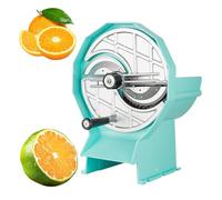 Manual Vegetable Slicer, Adjustable Thickness 0.5-6mm with Aluminium Blade for Fruits, Veg & Frozen Meat, Anti-Slip Base, Easy Clean Green