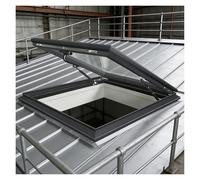 Manual Ventilated Skylight Window - Transparent Roof Window for Home Shopping Malls Cafes & Gyms (70x70cm) - Ideal Daylight Solution for Enhanced Spaces