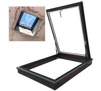 Manual Ventilation Skylight with Double-Layer Tempered Glass for Roof and Basement Daylighting