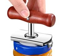 Manual Versatile Jar Lid Gripper - Adjustable Portable Gadget, Stainless Steel Tool, Kitchen Handheld Jar Lid Opener | Compact Lightweight Ergonomic Silver Metal Device for Seniors Hand Relief for Kit