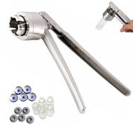 Manual Vial Capper, 11/13/15/20mm Bottle Crimping Machine, Ergonomic Long Handle, Stainless Steel Perfume Bottle Crimper for Pure Aluminum & Plastic Aluminum Bottle Cap Plastic Aluminum Cap 20mm