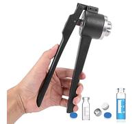 Manual Vial Capper Crimper - Plastic Aluminium Hand Sealing Tool for Bottles, Flip Off Cap Capping Tool