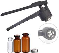 Manual Vial Crimper, 11/13/20mm Manual Vial Crimper and Lid Lifter for Aluminum Plastic and Full Caps(C,11mm)