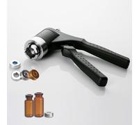 Manual Vial Crimper - 11mm/20mm Flip Off Bottle Cap Crimping Tool, Full Aluminum Cover, Capping Machine (20-30 Bottles/Min)