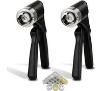 Manual Vial Crimper 2Pcs Hand Held Sealing Machine, Full Aluminum Cover Cap Tool for Flip Off Bottles, Lab Capping