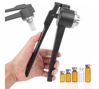 Manual Vial Crimper, Bottle Cap Capping Machine, Flip Off Vial Crimper for Aluminum Plastic, 20-30 Bottles/Min, 13mm/15mm/20mm Compatible