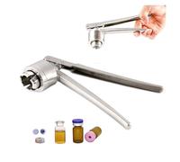 Manual Vial Crimper for Flip-Off Caps - Stainless Steel Bottle Capper for Antibiotic Vials, Labs & Small-Batch Production