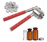 Manual Vial Crimper for Secure Sealing - Full-Aluminum and Aluminum-Plastic Cover Design for Easy Operation, Ideal for Medical and Laboratory Use