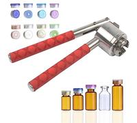 Manual Vial Crimper for Secure Sealing - Full-Aluminum and Aluminum-Plastic Cover Design for Easy Operation, Ideal for Medical and Laboratory Use