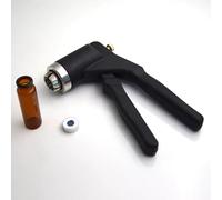 Manual Vial Crimper - Full Aluminum Cover, Crimping Tool for Bottles, Medical Capping Machine, 20-30 Bottles/Min, 11mm/20mm Compatibility