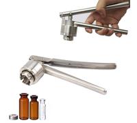 Manual Vial Crimper - Hand Sealing Machine for Aluminum and Plastic Caps, Stainless Steel Capping Pliers for Vials and Infusion Bottles