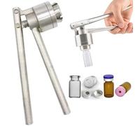 Manual Vial Crimper Sealer Machine for 13mm 15mm 20mm Bottles, inless Steel Capping Tool for Perfume Vials, Easy to Use