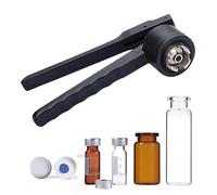 Manual Vial Crimper Tool - Stainless Steel, Tight Seal for Aluminum-Plastic and All-Aluminum Bottles, 20-30 Bottles/Minute, Fits 8-32 MM Vials
