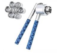 Manual Vial Crimper with Adjustable Jaws and Anti-Slip Grip, Seals 20-30 Bottles per Minute for Easy, Clean Laboratory Use