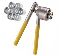 Manual Vial Crimper with Adjustable Jaws and Anti-Slip Grip, Seals 20-30 Bottles per Minute for Easy, Clean Laboratory Use