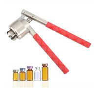 Manual Vial Crimper with Adjustable Jaws and Anti-Slip Grip, Seals 20-30 Bottles per Minute for Easy, Clean Laboratory Use