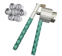 Manual Vial Crimper with Adjustable Jaws and Anti-Slip Grip, Seals 20-30 Bottles per Minute for Easy, Clean Laboratory Use