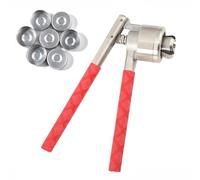 Manual Vial Crimper with Adjustable Jaws and Anti-Slip Grip, Seals 20-30 Bottles per Minute for Easy, Clean Laboratory Use