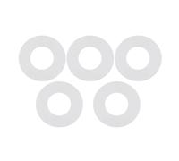 Manual Water Closet Flushometer 5pcs Clear Silicon Rubber Flush Valve Seal Washer For Replacement Gasket Tank Fittings 63x32mm