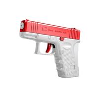 Manual Water Gun - 33ft Range Pump Action Squirt Pistol with Slide Action, No Batteries Needed, Outdoor Water Toys for Summer Pool Beach Fun(Red white)