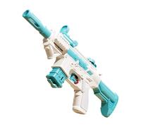 Manual Water Gun, Pump Action Water Blaster, Summer Outdoor Waters Fight Toy for Backyard Beach Pool, High Pressure Kids Waters Gun with Detachable DIY Assembly Design(White-Blue)
