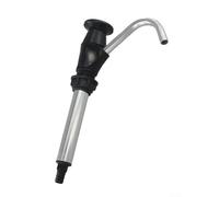 Manual Water Hand for Camper Sink, Self Priming Replacement Tool for Caravan Tap and Boat Galley, Aluminum Alloy Portable For with 275mm to 410mm Extendable(Black)