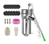 Manual Water Pump - 45cm Heavy Duty Hand Pump, Rust Resistant Steel Handle | Efficient Source Groundwater Lifter for Garden, Home, Courtyard, Outdoor Irrigation, Utility, Maintenance Station, Tools