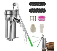 Manual Well Pump - Locci Heavy Duty, Deep Water Pump, Ergonomic Hand Lever, Reliable Stainless Construction | For Garden Backyard Outdoor Yard Groundwater Suction Well Watering Househo