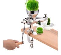 Manual Wheatgrass Juicer Hand Crank Wheatgrass Presser Stainless Steel Juice Extractor Tool for Ginger Celery Apple Grape Vegetables
