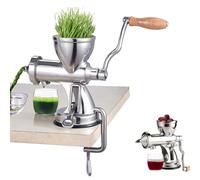 Manual Wheatgrass Juicer, Household Stainless Steel Squeezer With 2 Fixing Methods & High Juice Yield, Removable Easy-clean Design For Celery, Aloe Vera, Cabbage & Fruits
