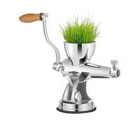 Manual Wheatgrass Juicer Stainless Steel W/Suction Cup Base Table-Top Clamp Extractor for Ginger Celery Home Kitchen Use
