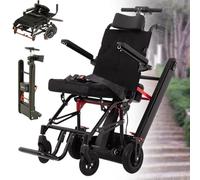 Manual Wheelchair and Electric Stair Climber with Adjustable Speed, Foldable Stair Lift, Crawler Chassis, Load Capacity 150 Kg