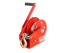 Manual Winch 1800 Lbs Capacity, Heavy Duty Crank Gear, Two-Way Ratchet Pulling Winch for ATV, Boat, Trailer