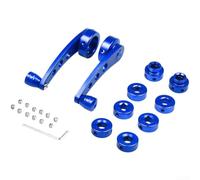 Manual Window Handle with Square Round 16-Spline Adapters for Classic Cars Off-Road Vehicles Aluminium Alloy Red Blue Silver Black(Blue)