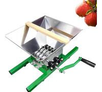 Manual Wine Grape Crusher Grinder, 7L Stainless Steel with Handle, for Wine and Cider Pressing, Scratter Pulper for Fruits Vegetables