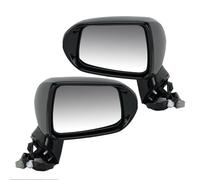 Manual Wing Door Mirror 5 Wires Rearview Mirror Assembly For Fit For MK2 2005-2008 For City 2007 With Bright Black Door Car Rearview Side Mirror Assy(Onecolor)
