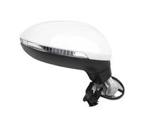 Manual Wing Door Mirror 6/8/13 Wires Auto Left Right Side Power Heated Fold Turn Signal Side Mirror Assembly For VW For Passat For B8 2017-2020 Complete Door Mirror(WHITE,6 Wire R)