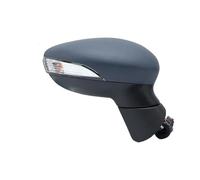 Manual Wing Door Mirror 6 Wires Door Rearview Mirror Assembly For Fiesta For MK7 2013-2017 With Heated Primer Side Rearview Mirrors Wing Door Mirror(Right)