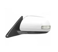 Manual Wing Door Mirror Car Outside Rearview Mirror Assembly For Toyota For Highlander 2009-2013 Side Rear View Mirror LED Electric Folding Wing Door Mirror(WHITE,9 Wire L)