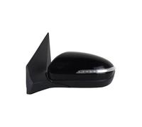 Manual Wing Door Mirror Electric Folding Turn Signal Heating Lens Adjustment Mirror Assy For Hyundai For I20 16 17 Car Rearview Mirror Assembly Wing Door Mirror(Black,6 Wire L)