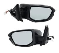Manual Wing Door Mirror Rearview Mirror Assembly For Civic 2016-2021 Black Manual Folding Turn Signal Light Side Mirror Car Wing Door Mirror(Onecolor)