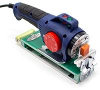 Manual Wood Edge Banding Machine, Adjustable Temperature 0-300°C, Power 600W 220V, Edge Gluing Machine for Curves and Straight Lines
