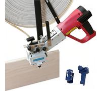 Manual Wood Edge Banding Machine for Straight and Curved Edges, Portable 1-2mm Thickness Bender for Carpentry and Veneer Trimming