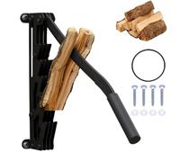 Manual Wood Log Splitter, Wall Mounted Firewood Kindling Splitter with Screws, Portable Firewood Kindling Splitter with Replaceable Handle for Home Indoor Outdoor Camping Use, Splitting Kindling Tool
