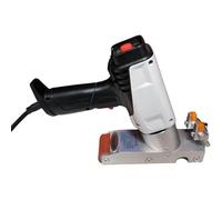 Manual Woodworking Edge Bander Machine with Silicone Rollers, Adjustable Temperature for Hot Melt Adhesive, Perfect for DIY and Professional Projects