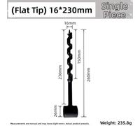 Manual Woodworking Twist Drill Bit for Deep Hole Drilling in Log Cabins, Camping & DIY - High Carbon Steel, 10mm x 230mm or 16mm x 230mm (16 * 230mm)