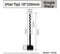 Manual Woodworking Twist Drill Bit for Deep Hole Drilling in Log Cabins, Camping & DIY - High Carbon Steel, 10mm x 230mm or 16mm x 230mm (10 * 230mm)