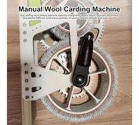 Manual Wool Carding Machine Fast Color Mixing Perfect for Carding Wool Fibers & Creating Felt Crafts Ideal for Crafters and Fiber Artists