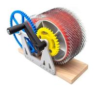 Manual Wool Carding Machine with Fast Color Mixing, Ideal for Wool Fibers and Felt Projects