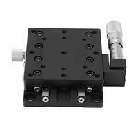 Manual X - Axis Linear Stage | High Accuracy 0.01mm for Inspection/Positioning/Alignment | Aluminum Alloy Sliding Table Platform with Cross Roller Guide